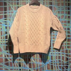 Barbour Daffodil Crew Neck Sweater US women size 8 - creamy oatmeal color